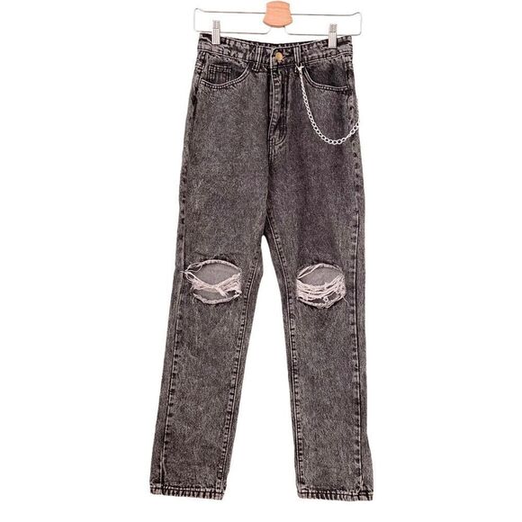 Shein Distressed Denim Jeans in Size 4 - Picture 1 of 5